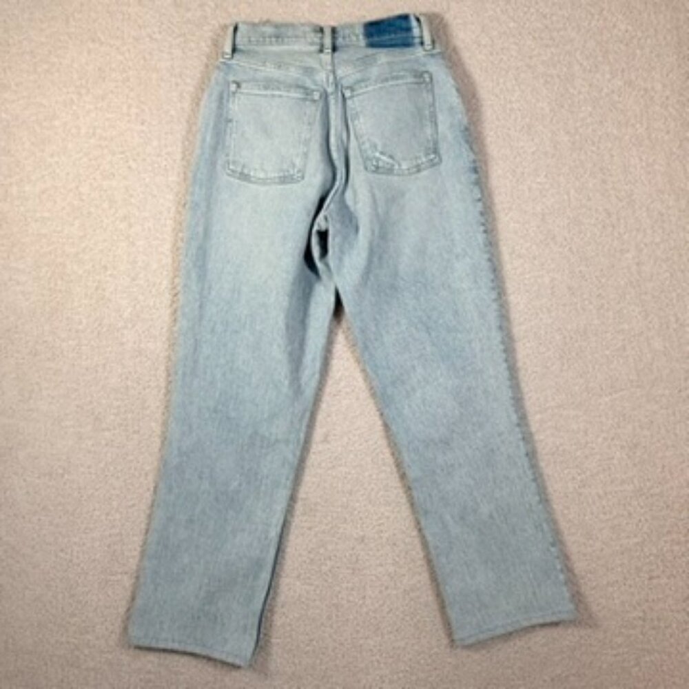 Abercrombie Fitch Womens 90s Straight Jeans Low Rise Light Curve Love 25/0 NWT - Picture 2 of 11